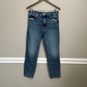 Good American Dark Blue Cropped Jeans